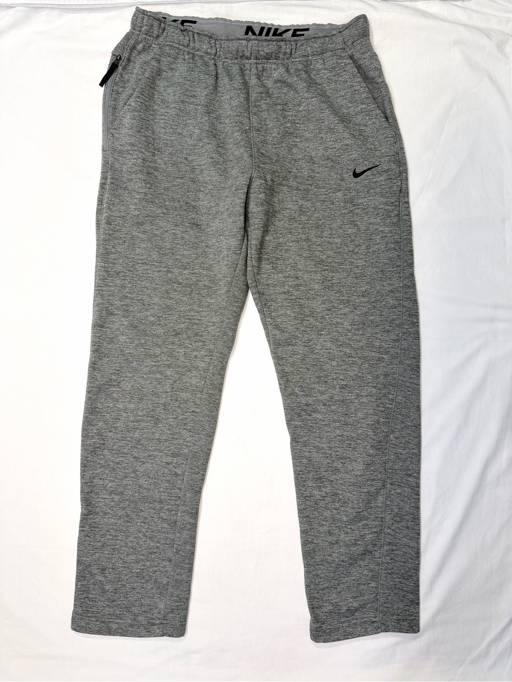 Nike Mens Therma-FIT Training Pants Gray‎ Heather Fleece Large